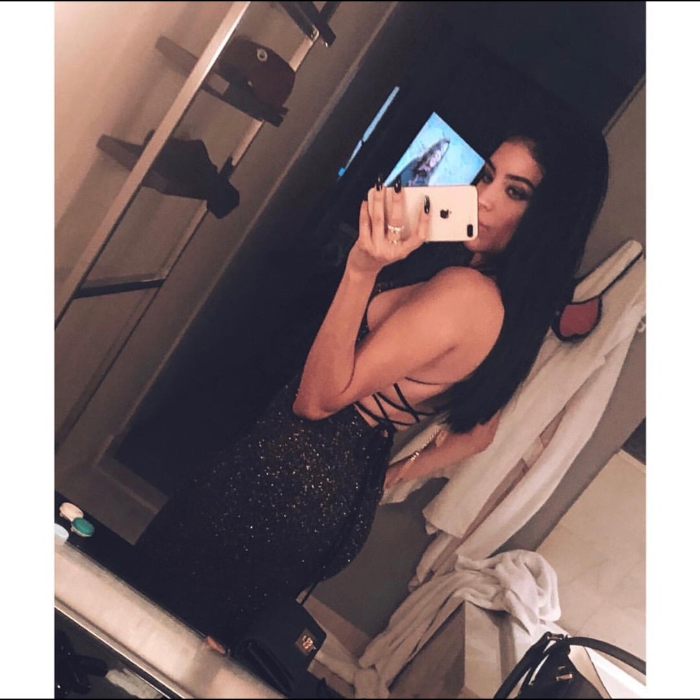 (SOLD!)❤️Sexy Dark sparkle dress!  Only wore once